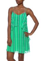  Stripe Spaghetti Strap Dress
