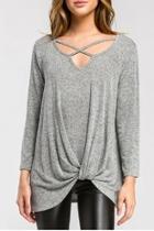  Ash Criss-cross Top