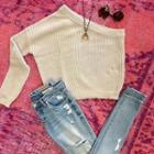  One Shoulder Sweater