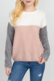  Knit Color-block Sweater