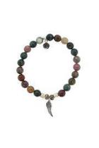  Feather Indian Agate Bracelet