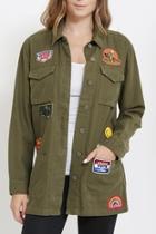  Patched Military Jacket