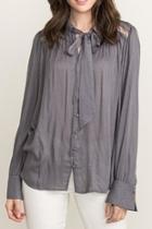  Neck Tied Blouse