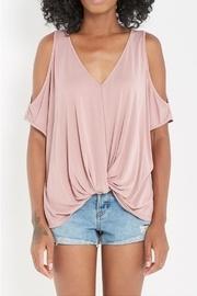  Cold-shoulder Twist-knot Top
