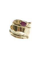  Brass Feather Ring
