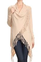  Fringe Cardigan Sweater