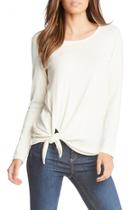  Ribbed L/s Side Tie Top
