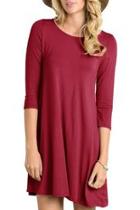  Burgundy Holiday Dress