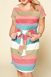  Waist-tie Striped Terry