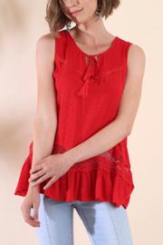  Sleeveless Polkadot Top