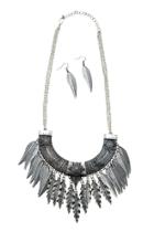  Bohemian Feather Necklace Set