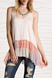  Chiffon Ruffle Tank