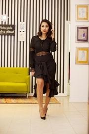  Tie Midi Skirt