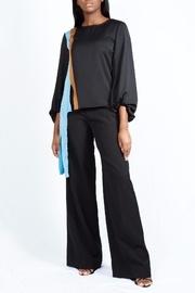  Colorblock Striped Blouse