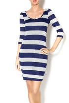  Striped Bodycon Dress