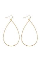  Wire-pear-shape Hook Earrings