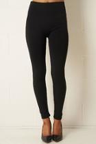  Black Thick Leggings