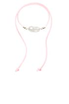  Baroque Freshwater Pearl & Satin Convertible Necklace / Anklet - Gold