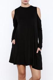  Cold Shoulder Swing Dress