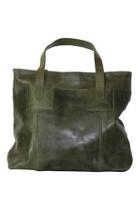  Olive Leather Tote