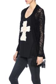  Lace Longline Cardigan