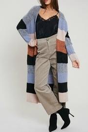  Color-block Cardi Maxi