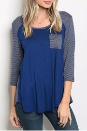  Stripe Baseball Tee