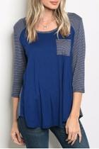  Stripe Baseball Tee