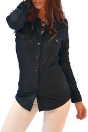  Denim Button Blouse