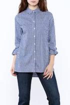  Long Sleeve Button-down Top