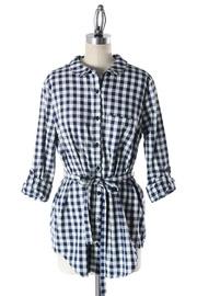  Checkered Navy Tunic