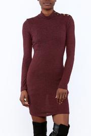  Bordeaux Knit Dress