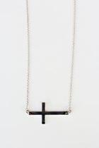  Sideways Cross Necklace