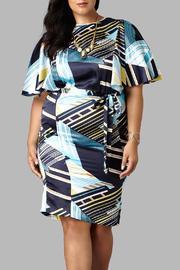  Printed Knee Dress