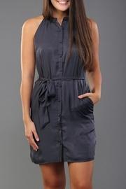  Silky Button-down Dress