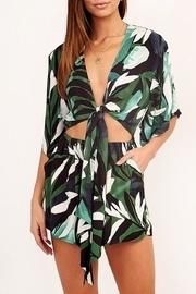  Printed Palm Romper
