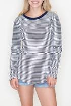  Striped Patch Top
