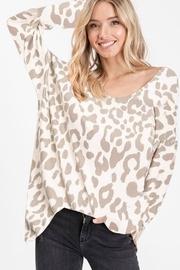  V-neck Leopard Top