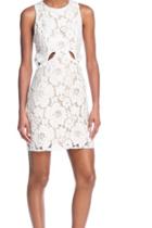  Wayf Drake White Lace Cut Out Dress