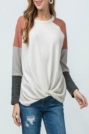  Color-block Twist Top
