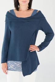 Indigo Crossover Sweater