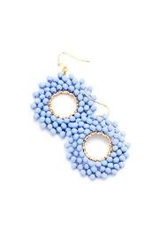  Periwinkle Beaded Earrings