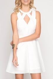  Waffle Textured Dress