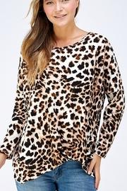  Animal Prt L/s Dolman Top