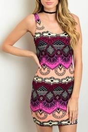  Casino Print Bodycon Dress