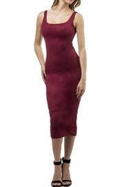  Sleeveless Suede Dress