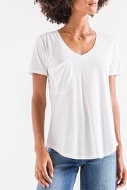  Triblend Pocket Tee-white