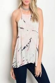  Ivory Pink Tye Dye Top
