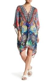  Embellished Print Caftan