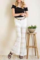  Lace Bell Bottom Pants